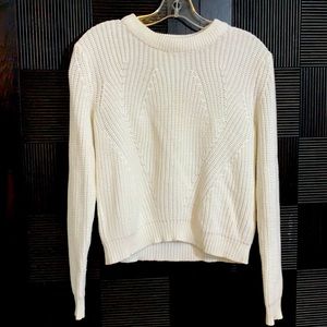H&M White Knit Sweater